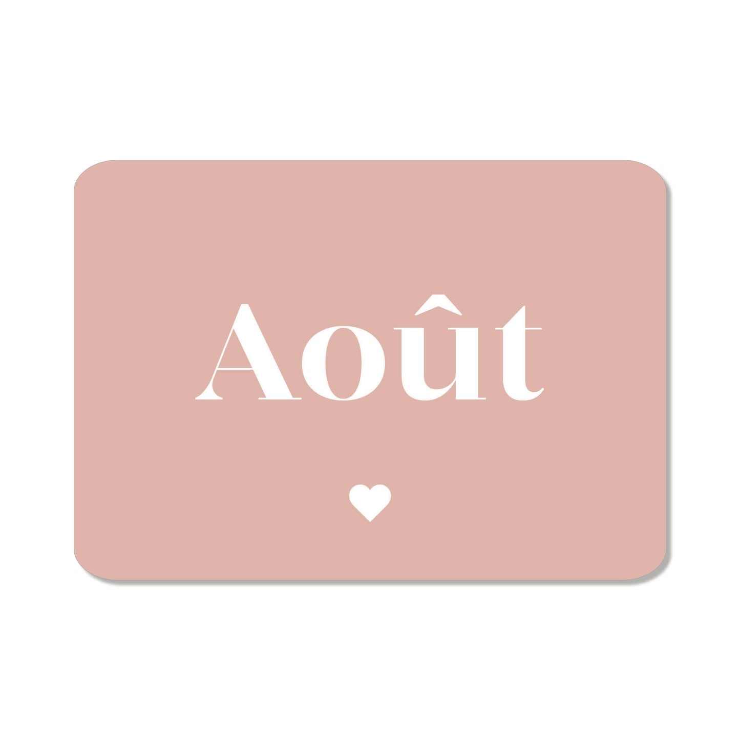 CARTE POSTALE "AOÛT"
