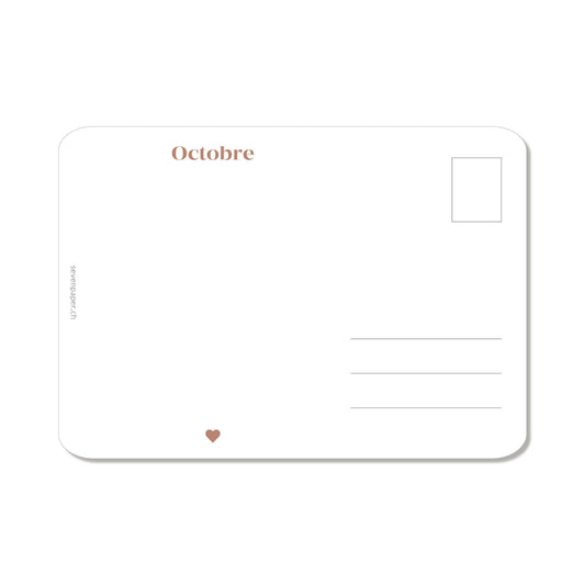 CARTE POSTALE "OCTOBRE"