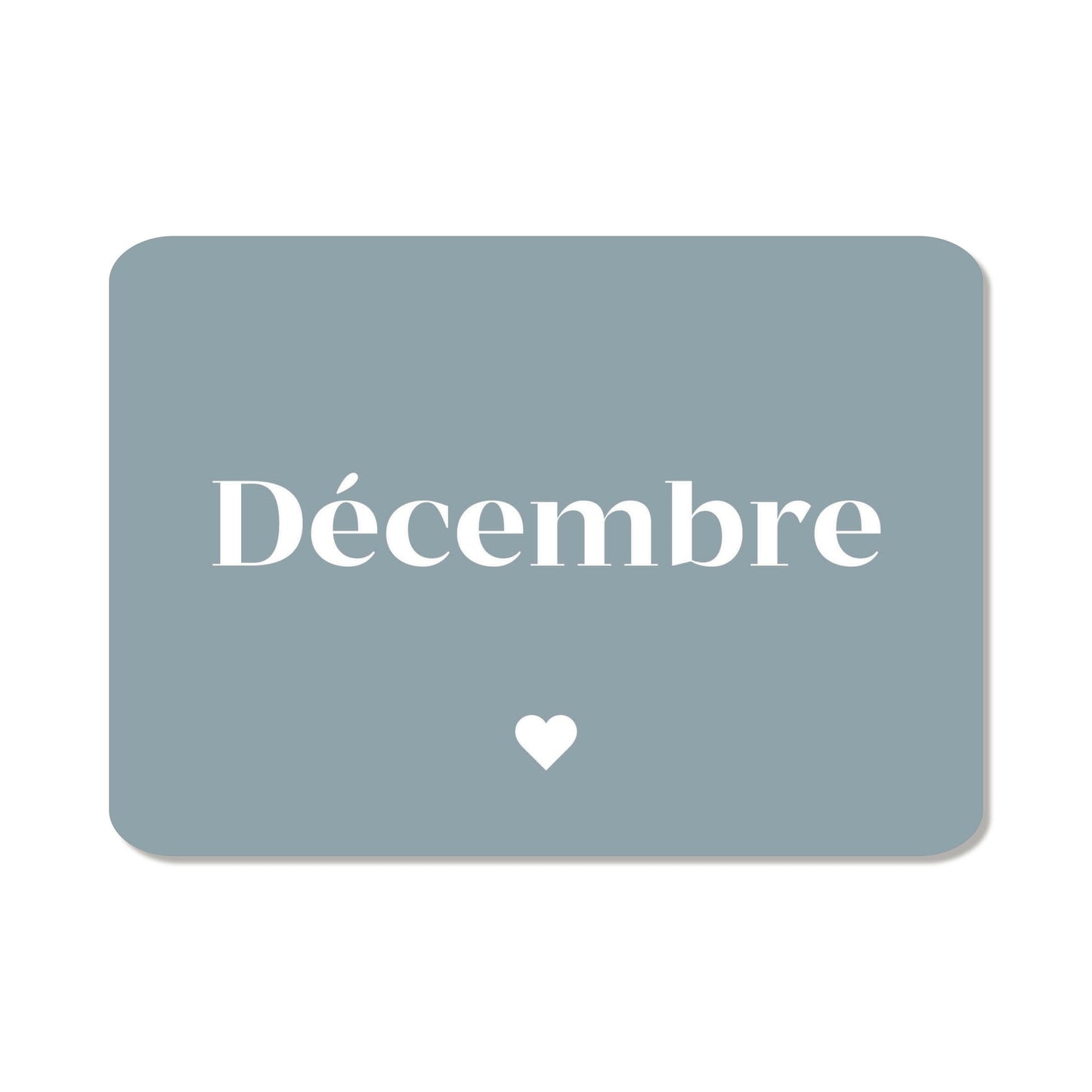 CARTE POSTALE "DÉCEMBRE"