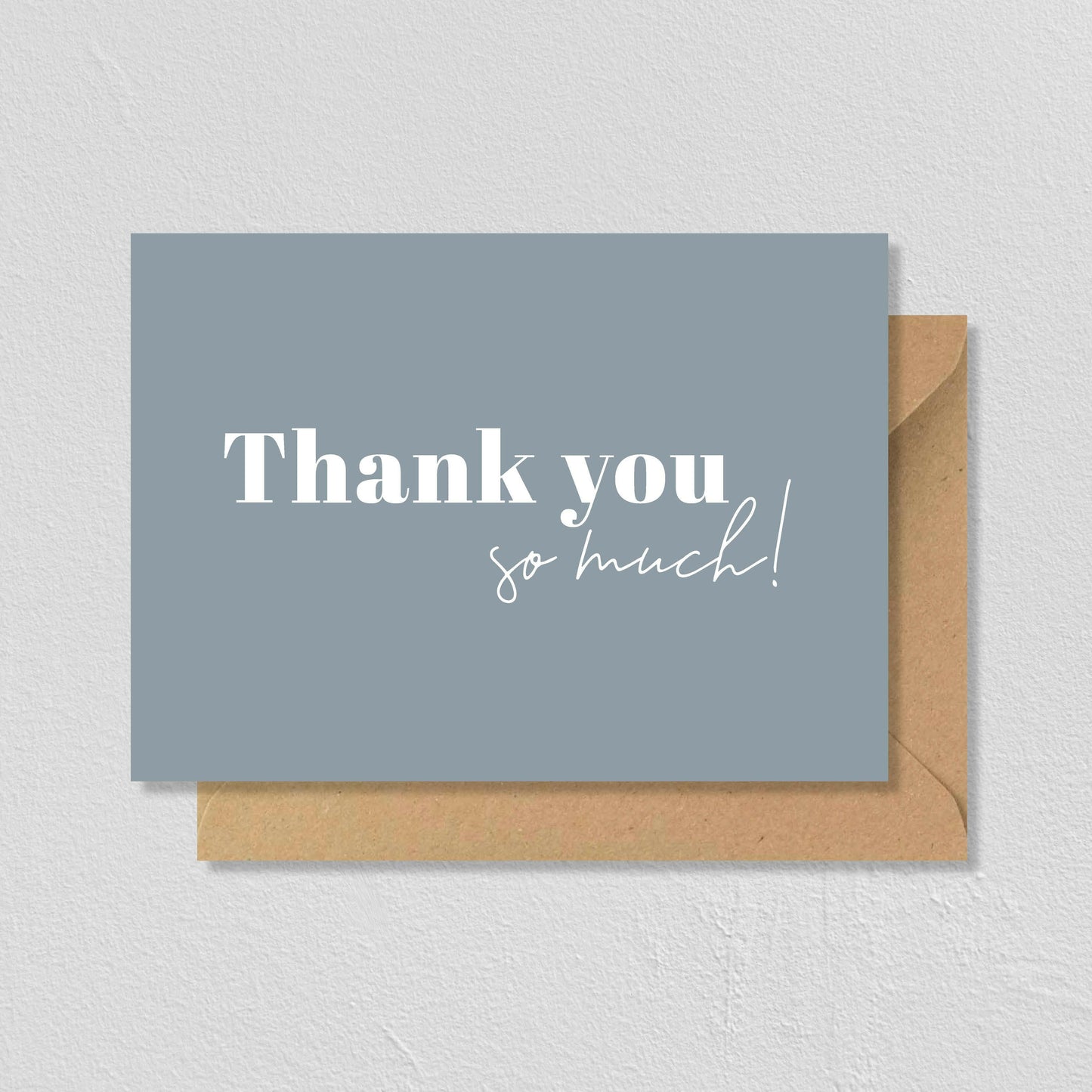 CARTE DE VŒUX "THANK YOU SO MUCH" - SEVEN PAPER