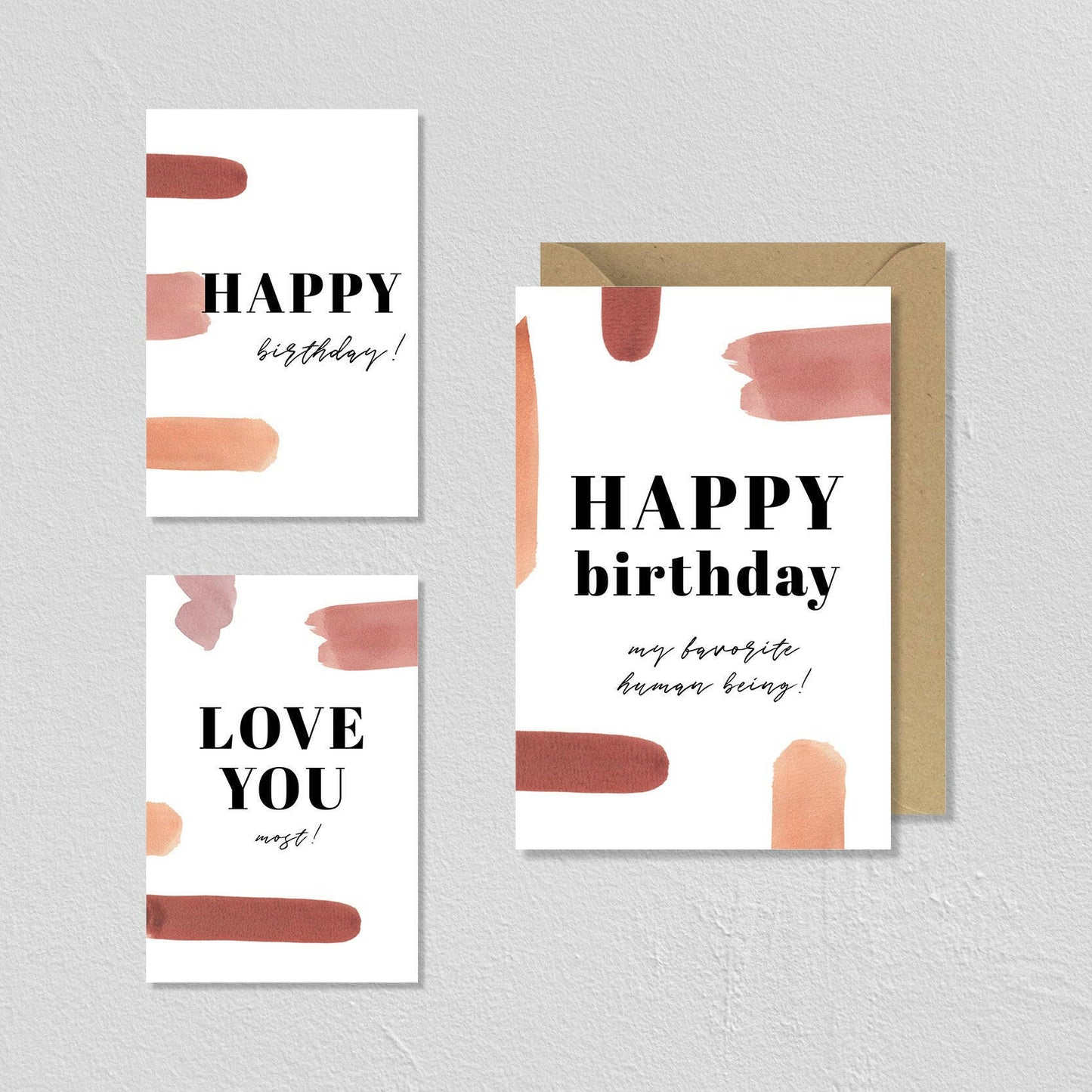 CARTE DE VŒUX LITCHEE "LOVE YOU MOST" - SEVEN PAPER