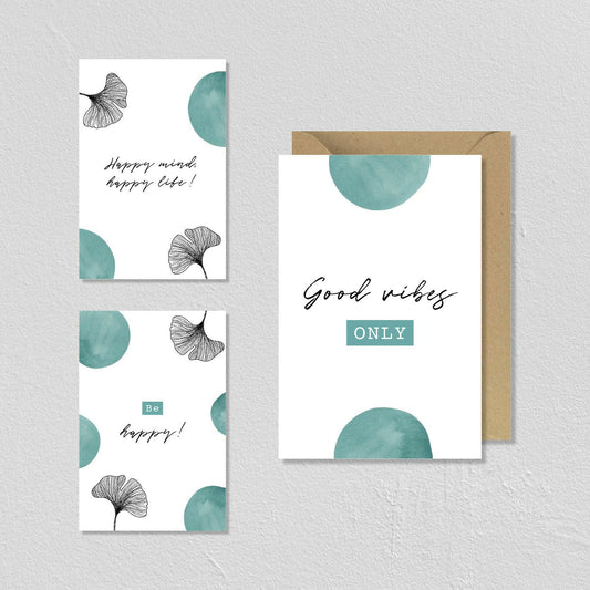 CARTE DE VŒUX OSAKA "GOOD VIBES ONLY" - SEVEN PAPER