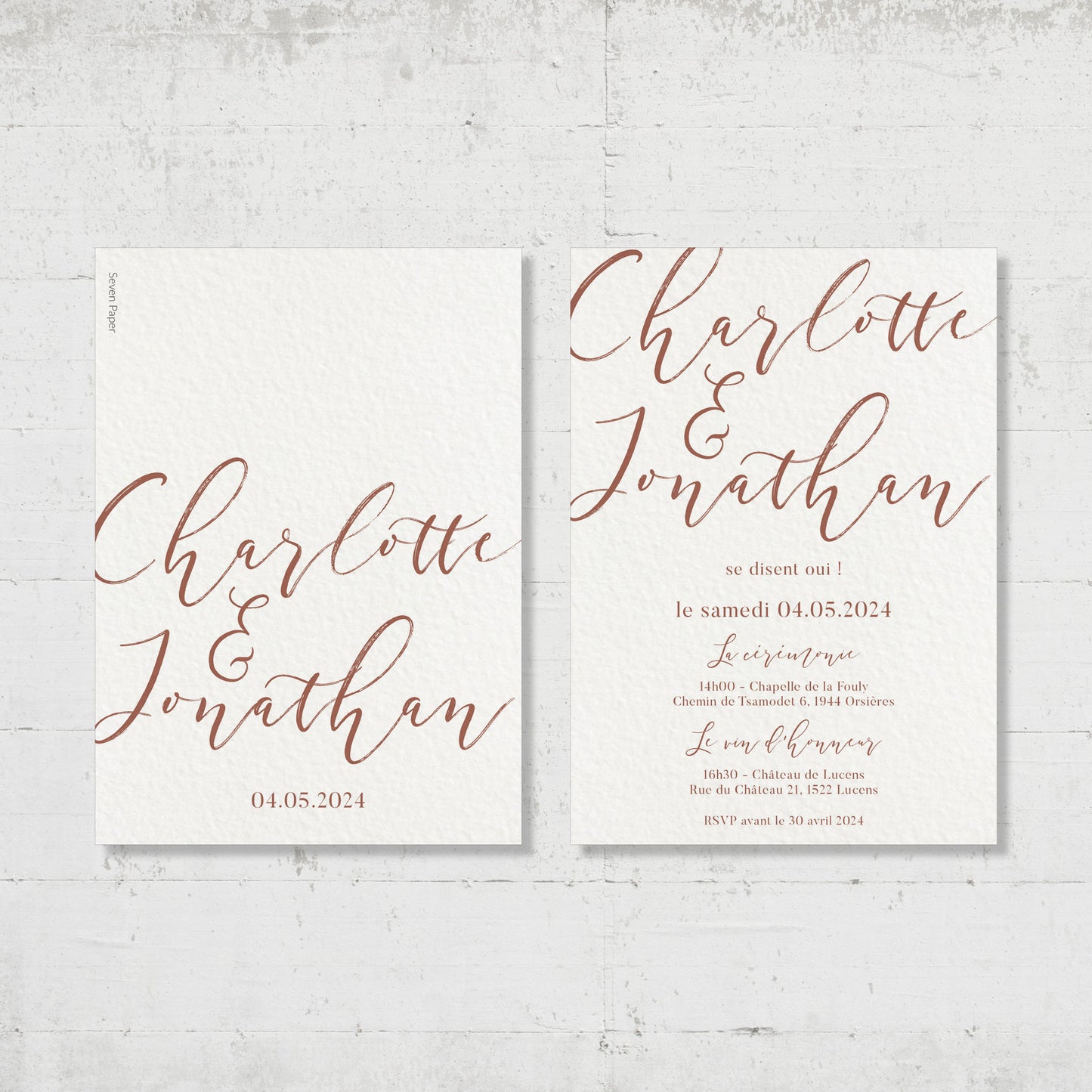 Faire-part de mariage - Romantic