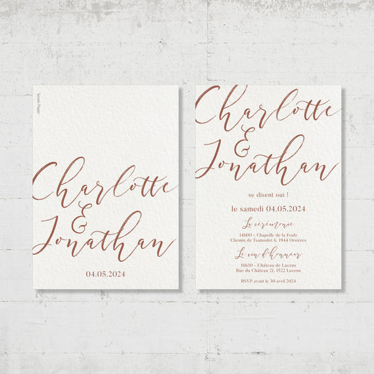 Faire-part de mariage - Romantic