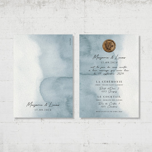 Faire-part de mariage - Sea