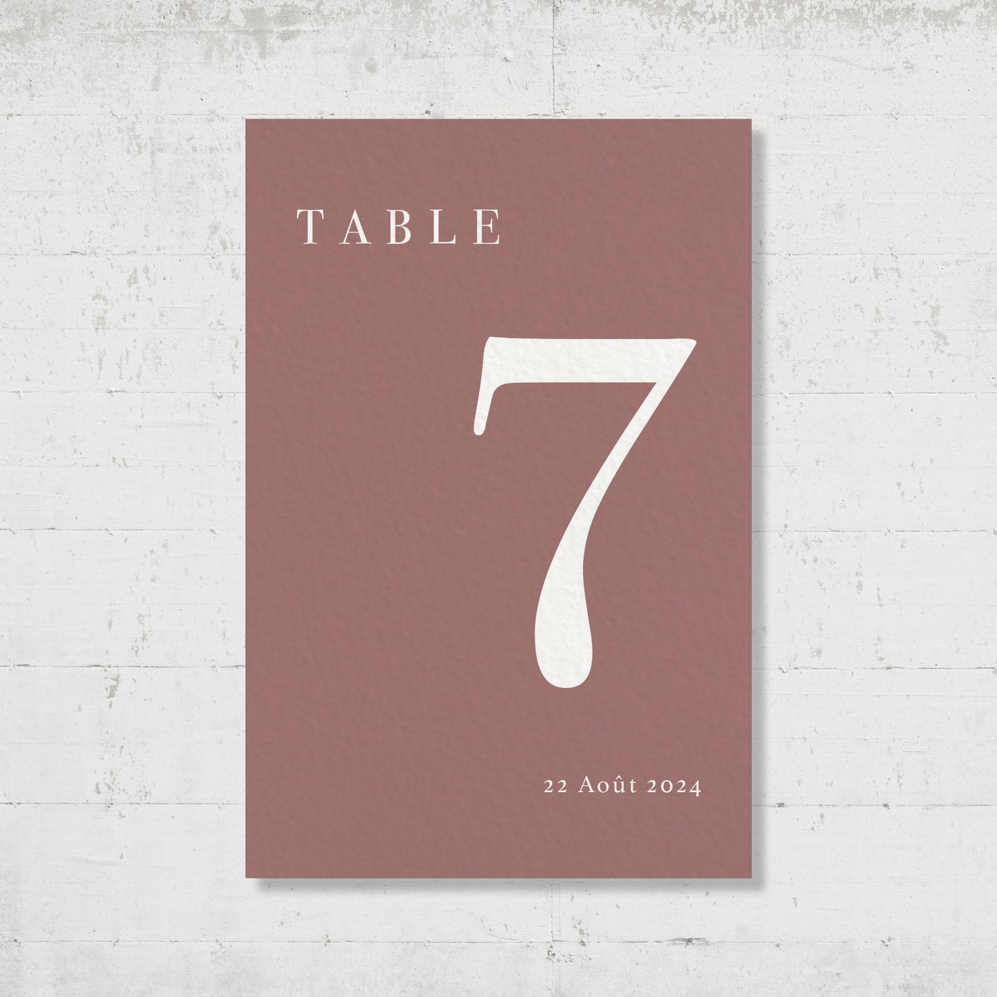 Nom de table - Blush
