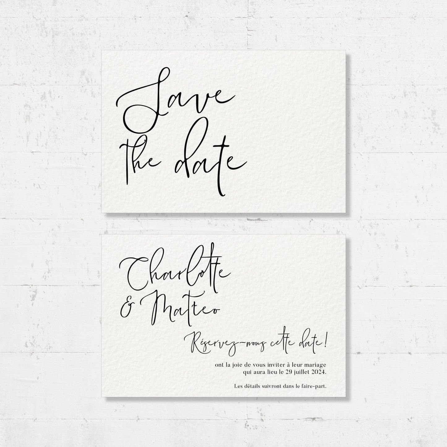 Save the date - Classique