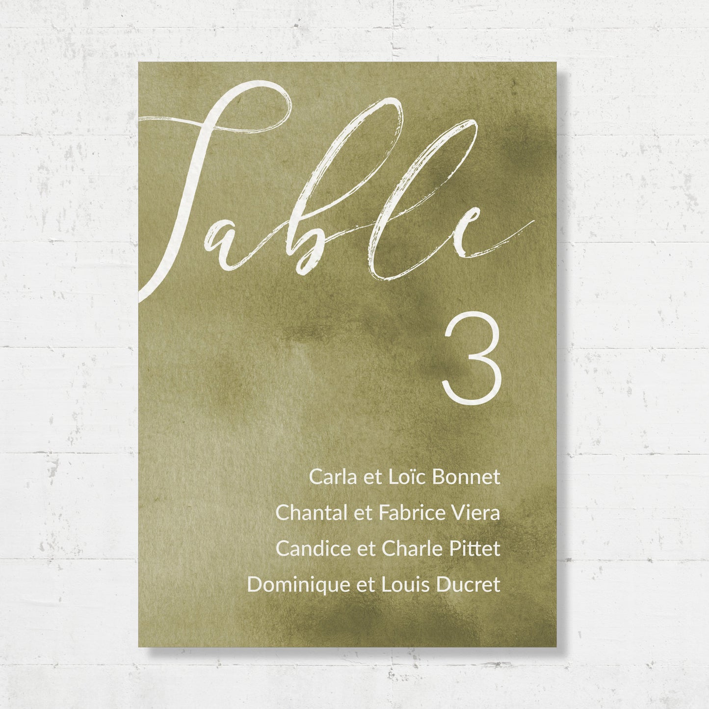 Plan de table - Absinthe