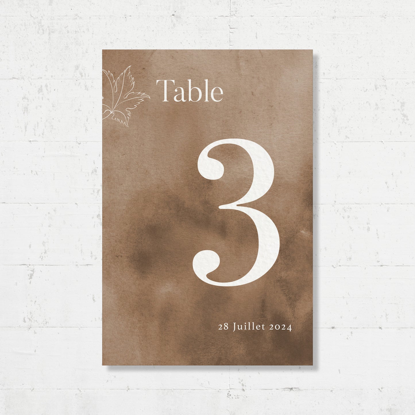 Nom de table - Vine