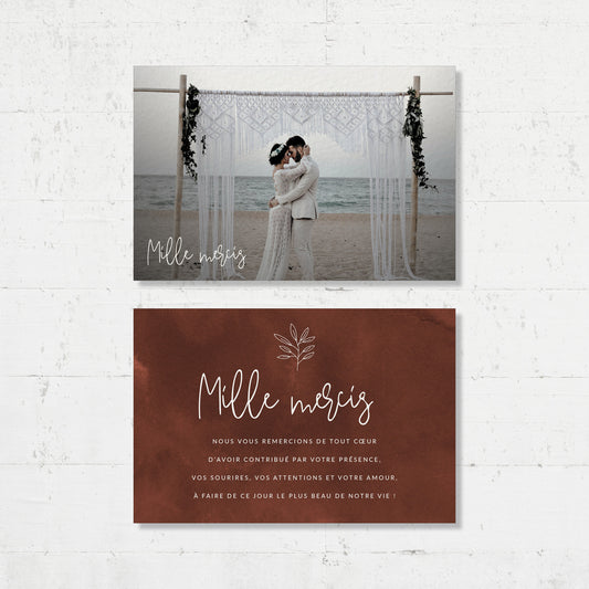 Cartes de remerciements - Modern Bohemian