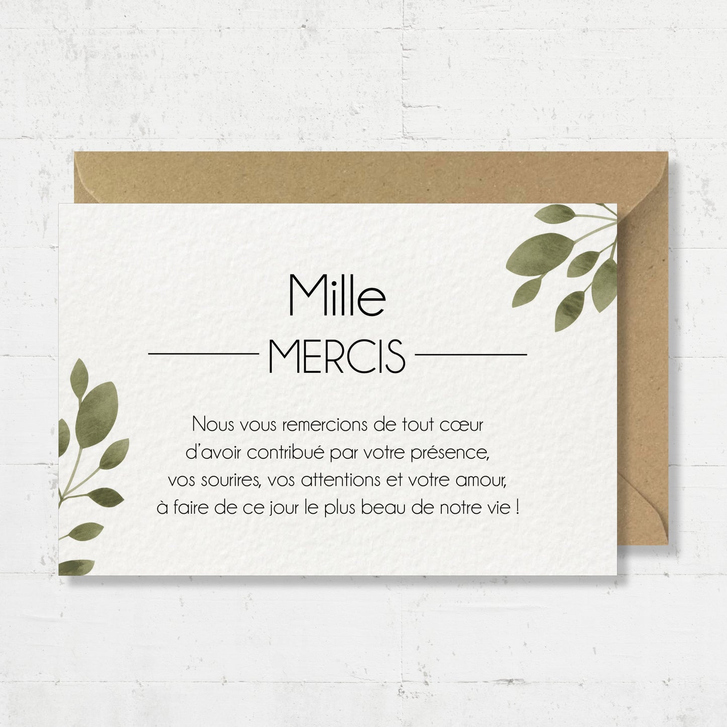 Cartes de remerciements - Champêtre