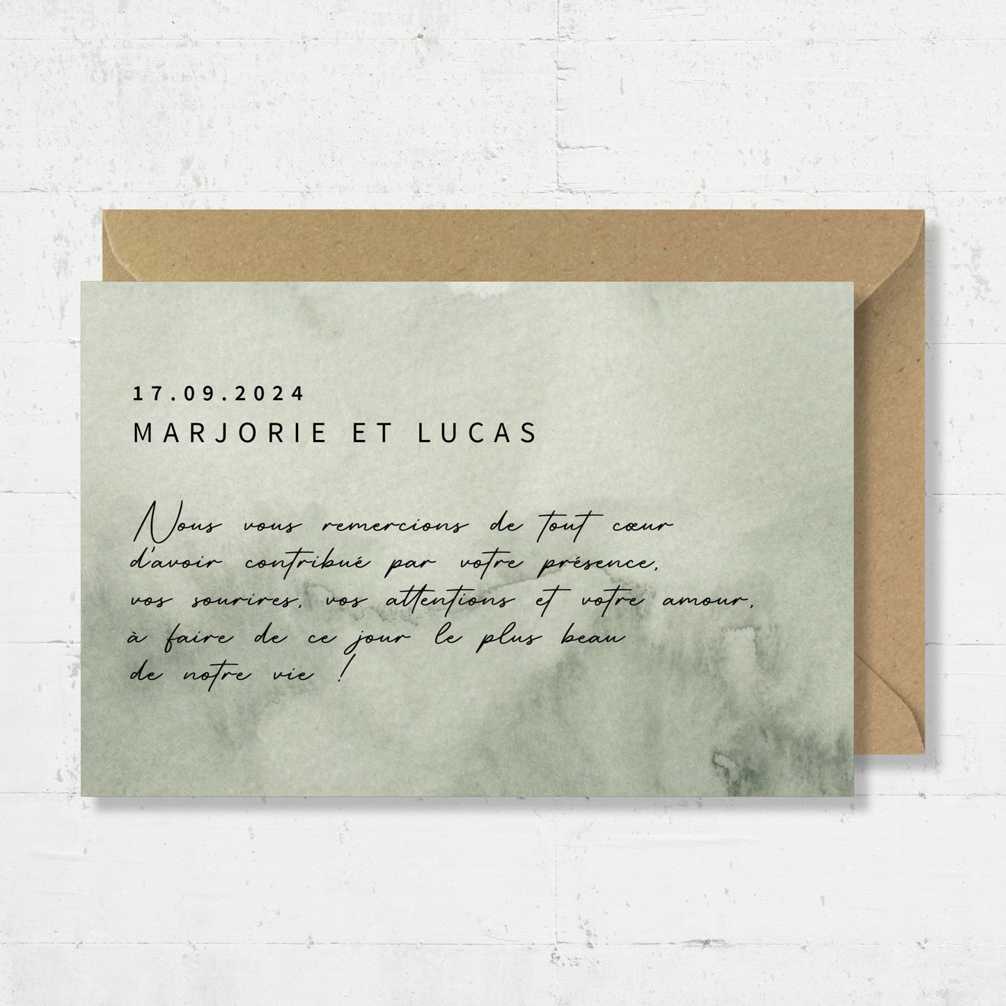 Cartes de remerciements - Lichen