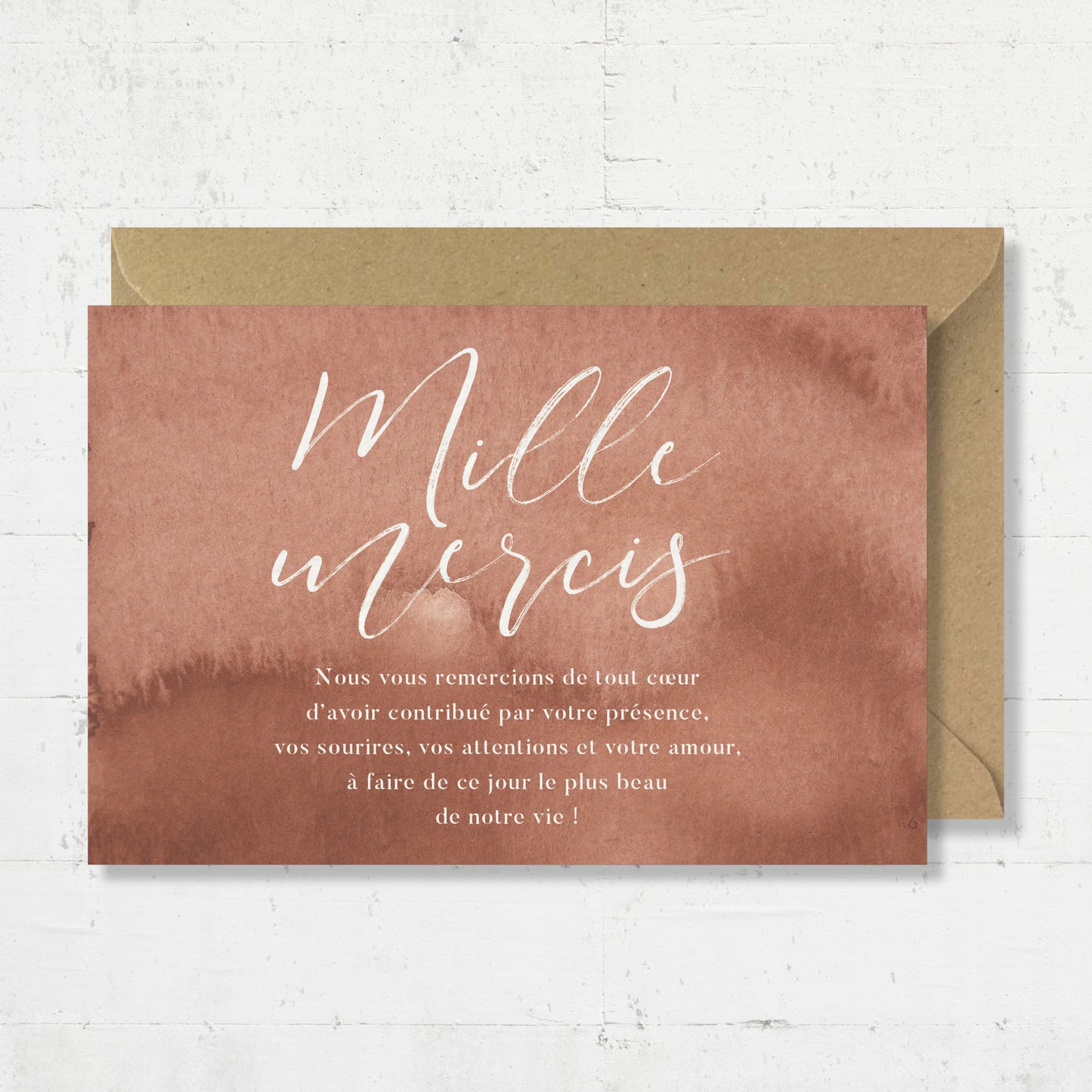 Cartes de remerciements - Romantic