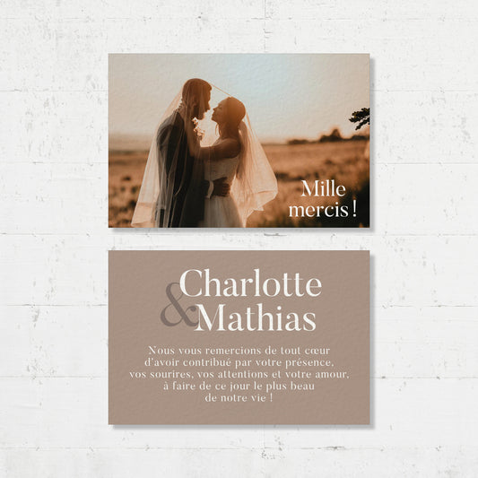 Cartes de remerciements - Cinnamon