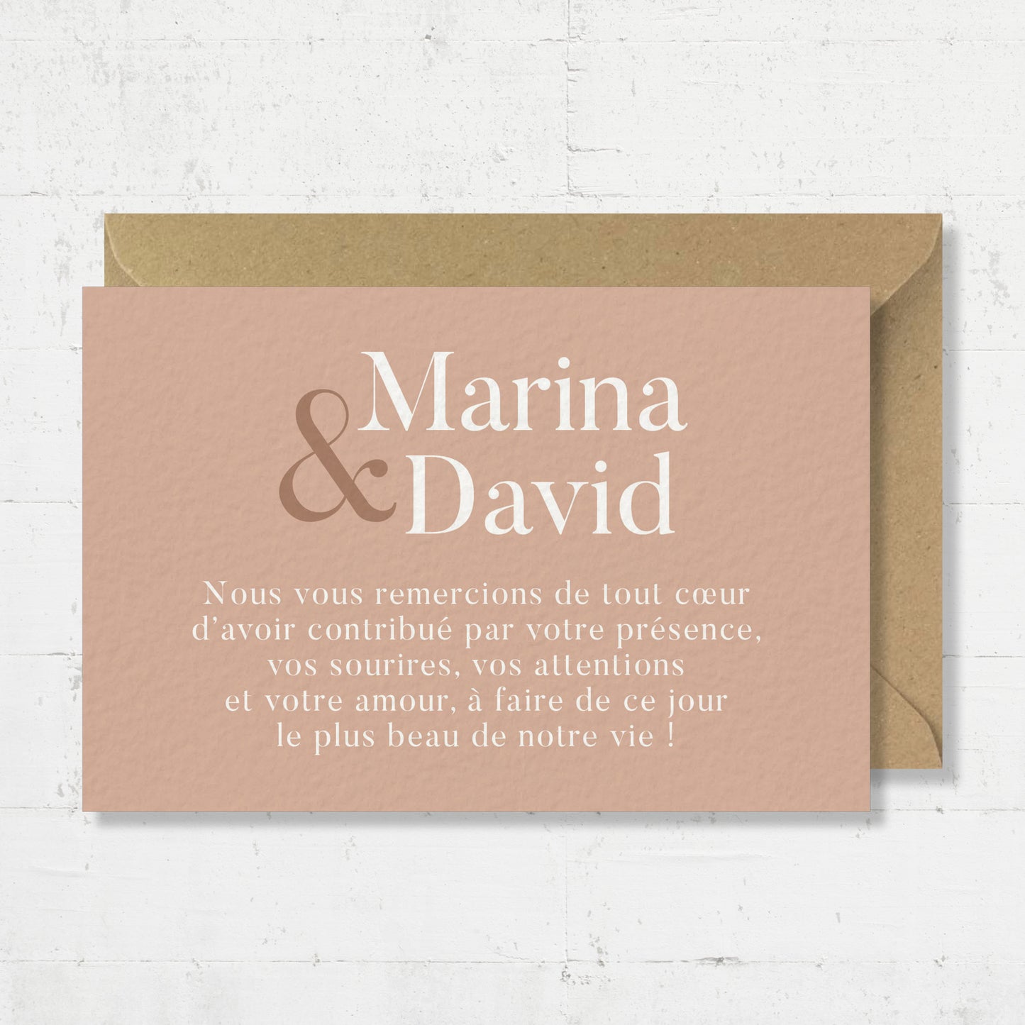 Cartes de remerciements - Salmon