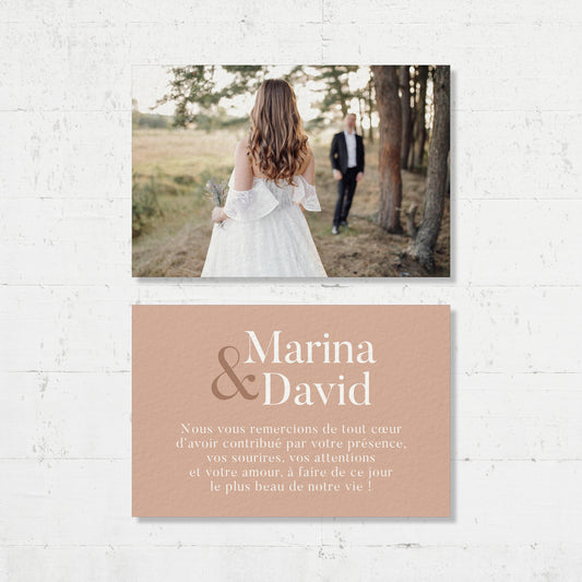 Cartes de remerciements - Salmon