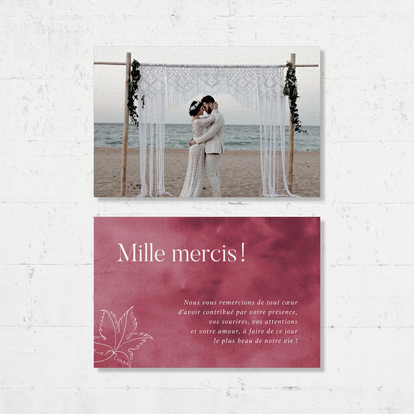 Cartes de remerciements - Vine