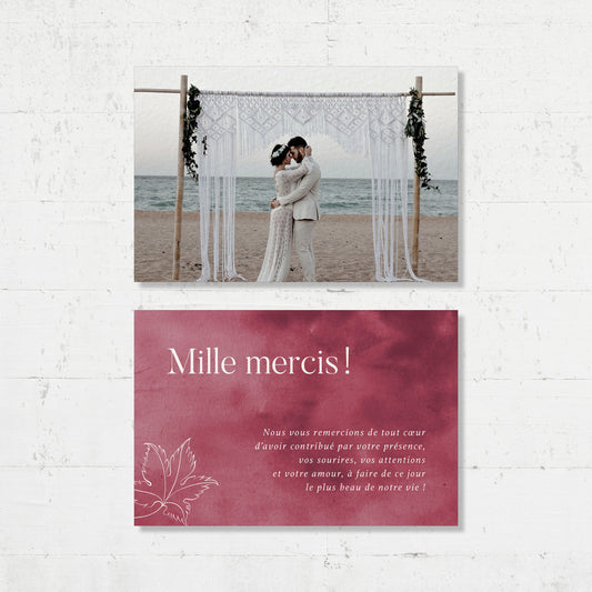 Cartes de remerciements - Vine