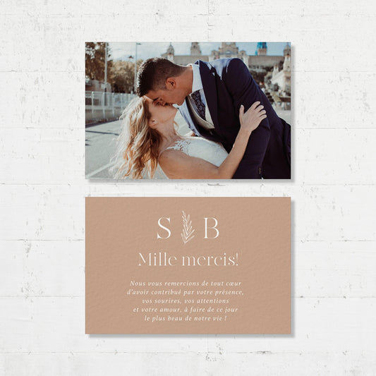 Cartes de remerciements - Chai