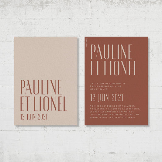 Faire-part de mariage - Morocco