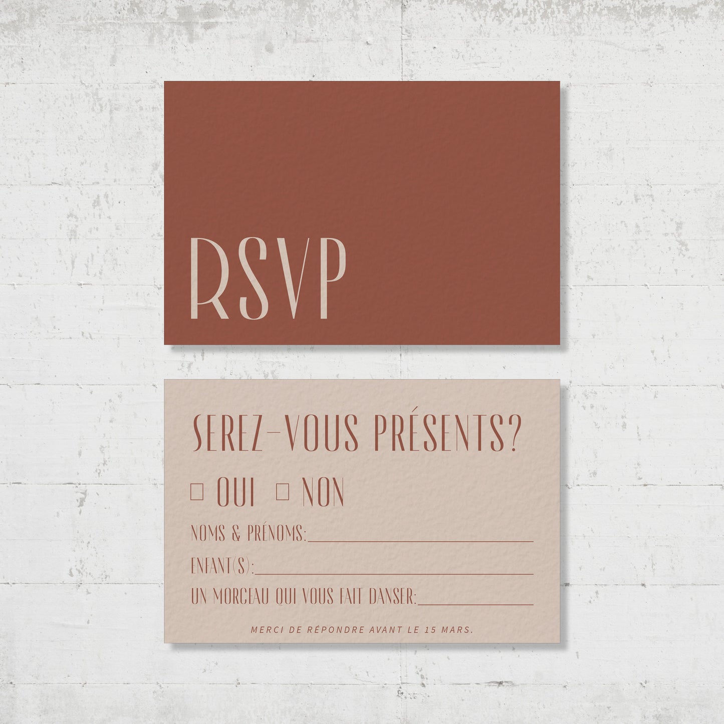 PACK faire-part + carton soirée + carton RSVP - Morocco