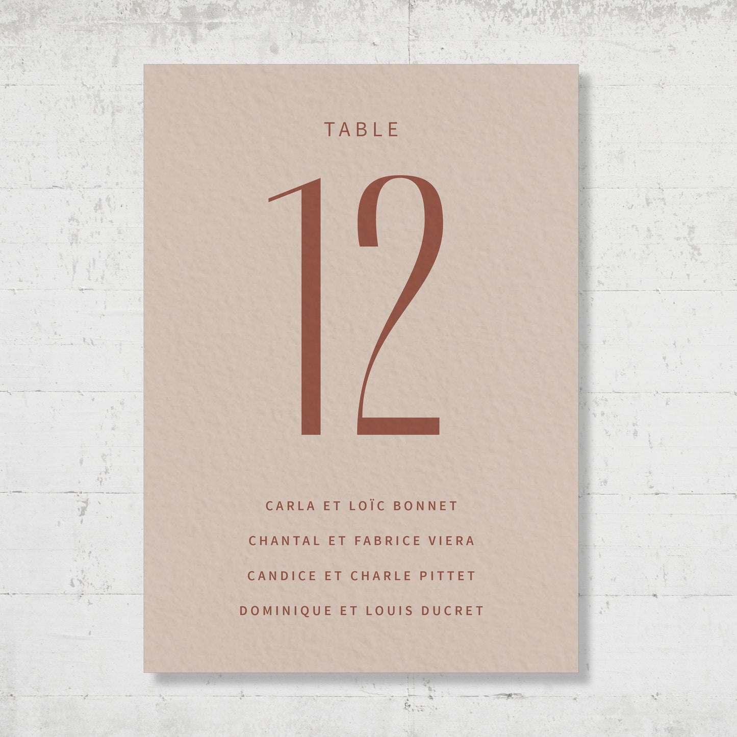 Plan de table - Morocco