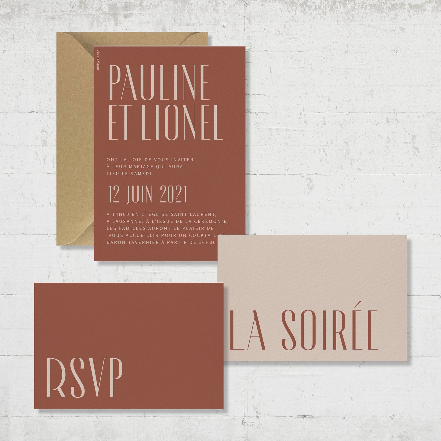 PACK faire-part + carton soirée + carton RSVP - Morocco