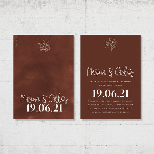 Faire-part de mariage - Modern Bohemian