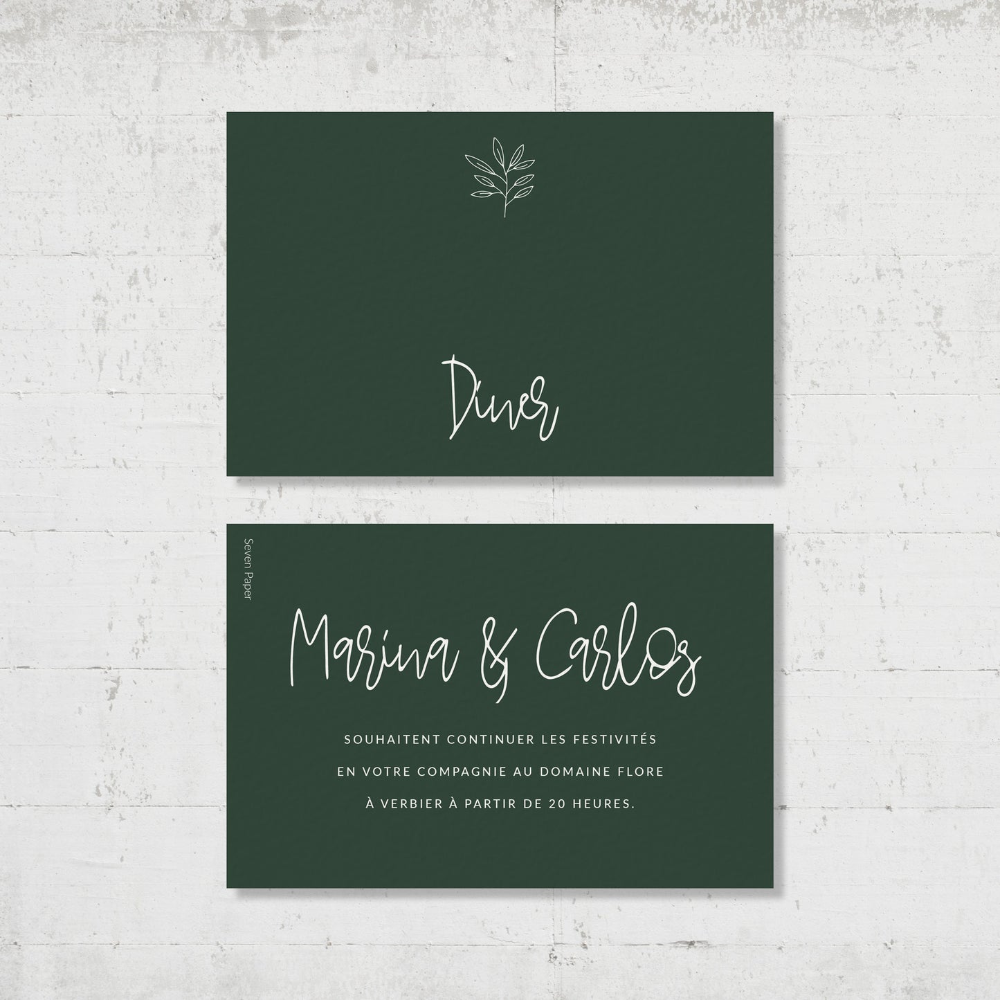 PACK faire-part + carton soirée + carton RSVP - Modern Bohemian