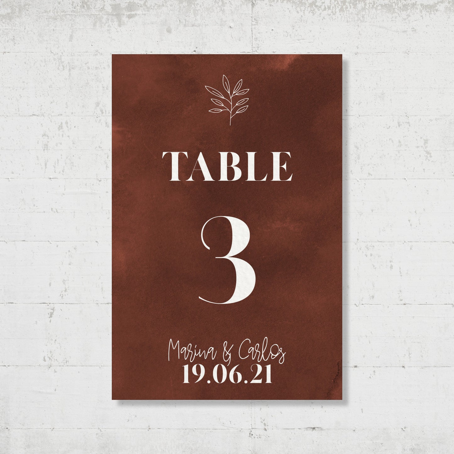 Nom de table - Modern Bohemian
