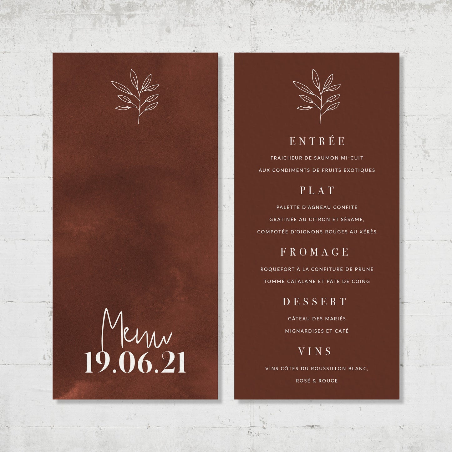 Menu - Modern Bohemian