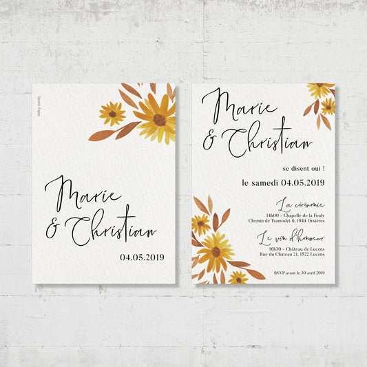 Faire-part de mariage - Autumn