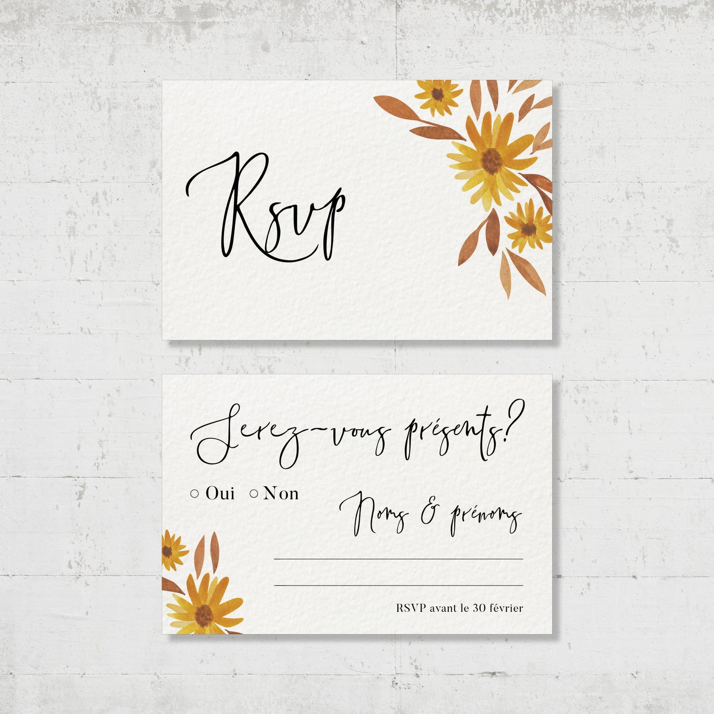 PACK faire-part + un carton supplémentaire - Autumn