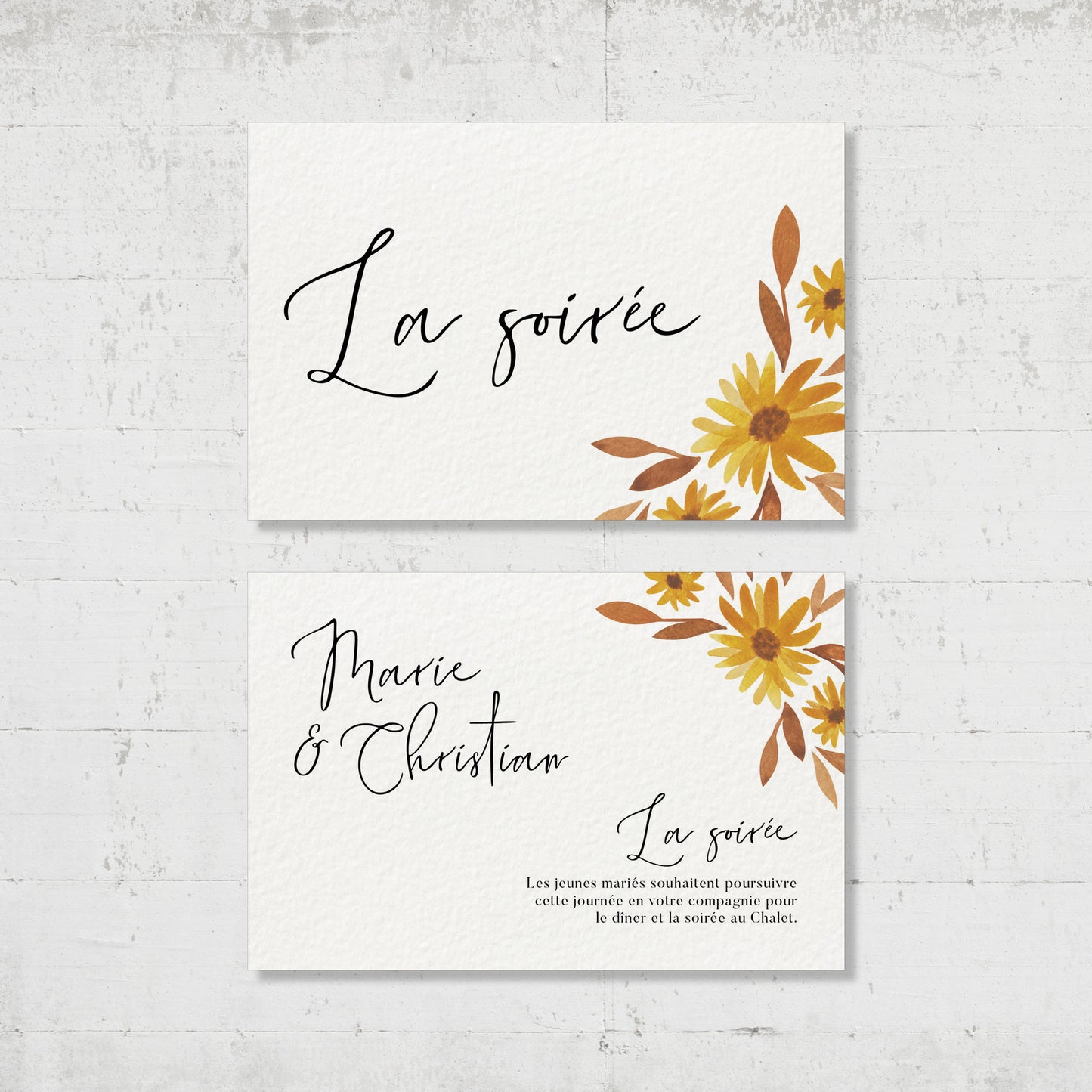 PACK faire-part + un carton supplémentaire - Autumn
