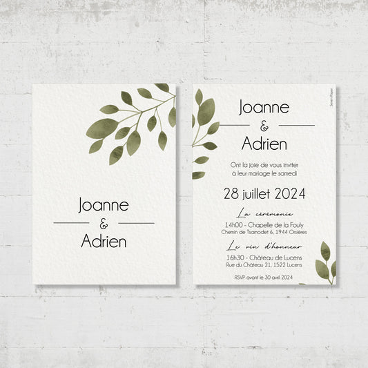 Hochzeitseinladung - Land