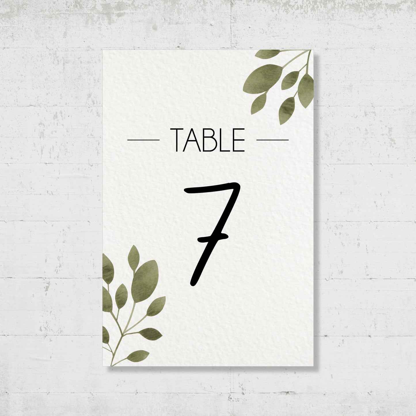 Nom de table - Champêtre