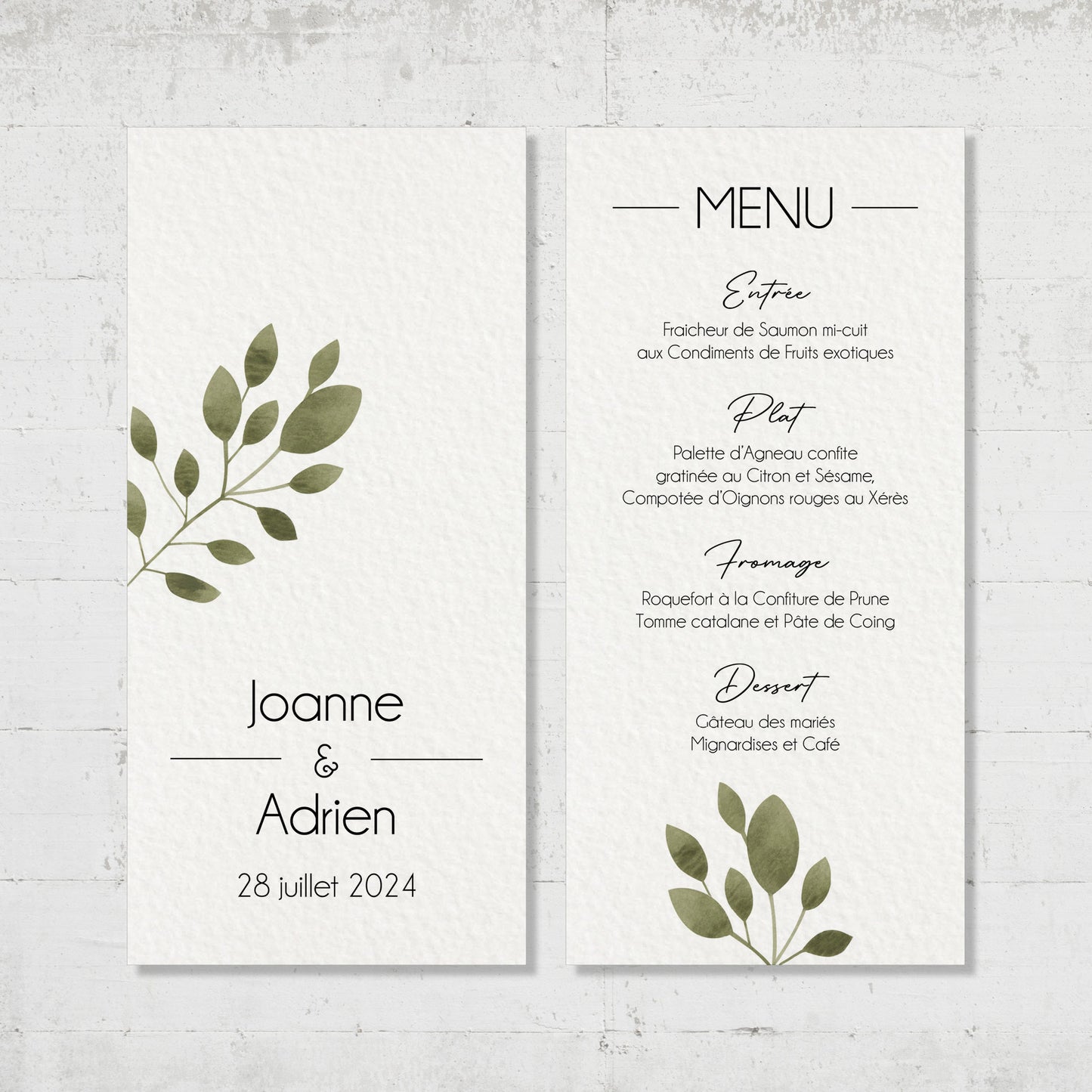 Menu - Champêtre