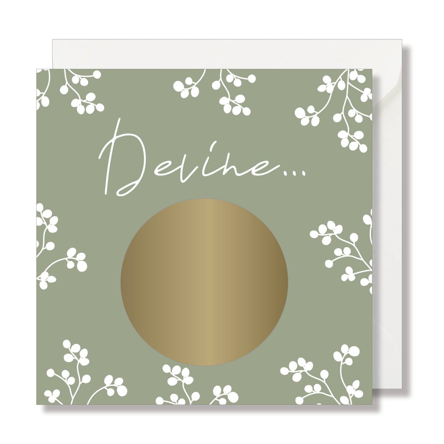 Carte à gratter "Devine" vert