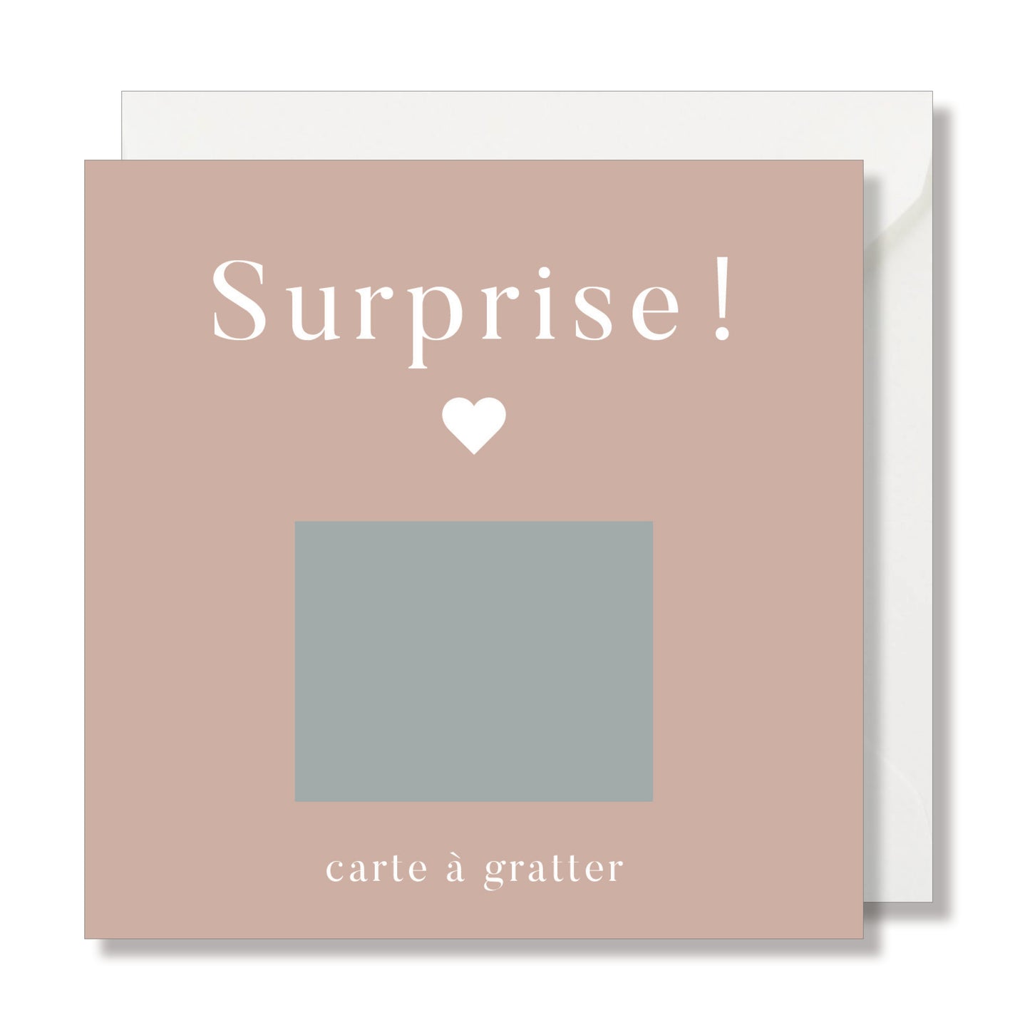 Carte à gratter "Surprise" rose