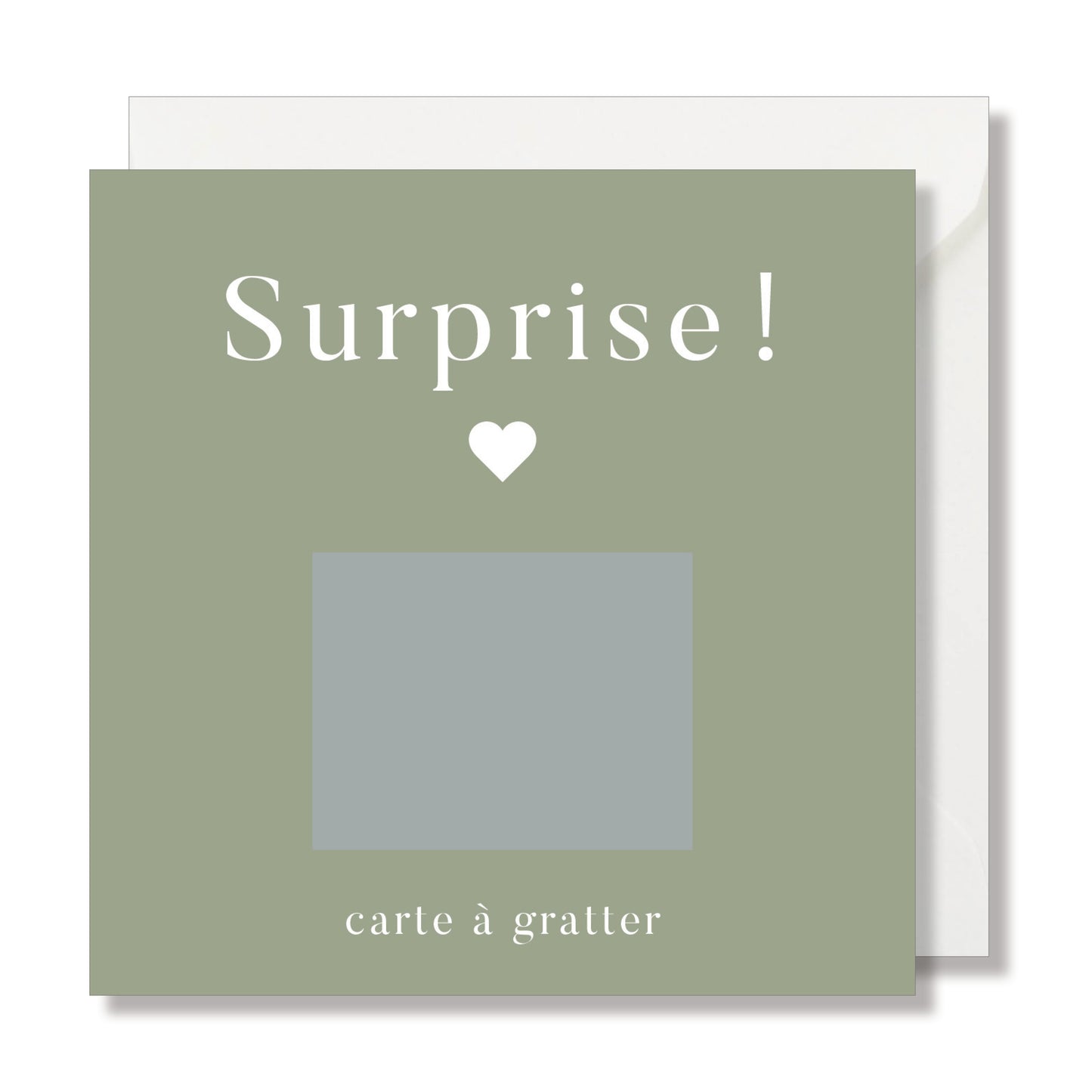 Carte à gratter "Surprise" vert
