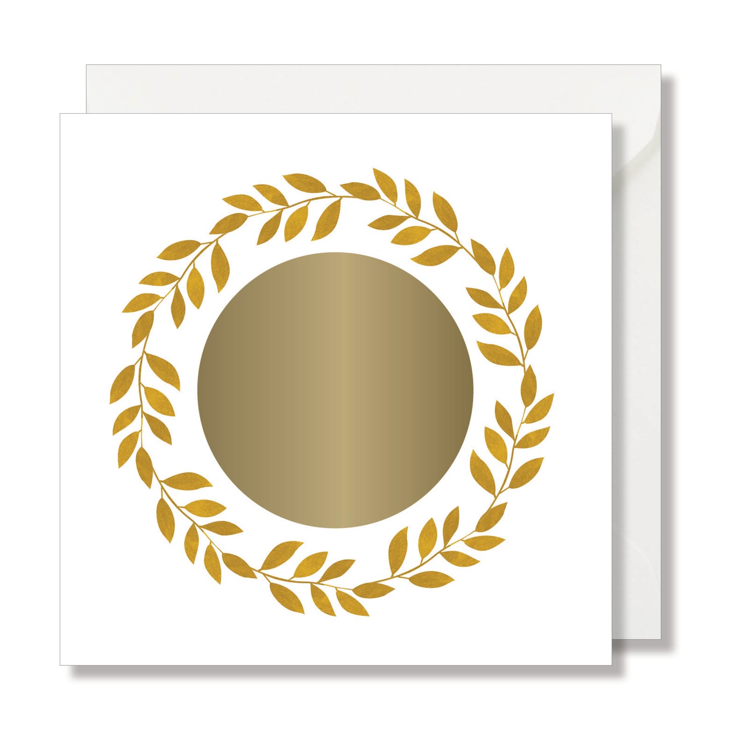 Carte à gratter couronne aquarelle jaune