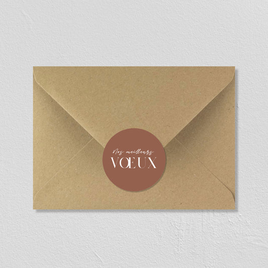 Stickers "nos meilleurs voeux" 5cm