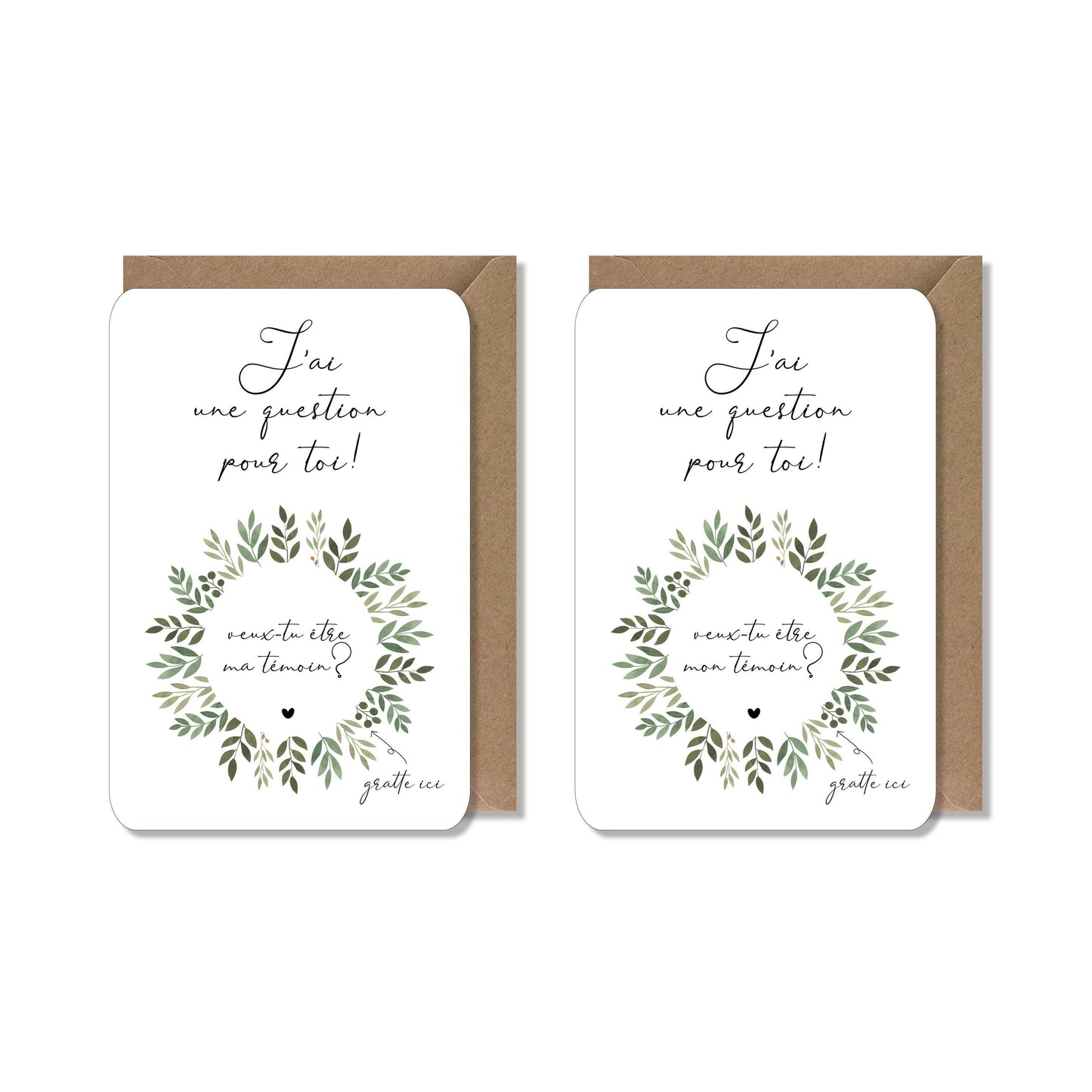 Hochzeitsrubbelkarte - mein Zeuge