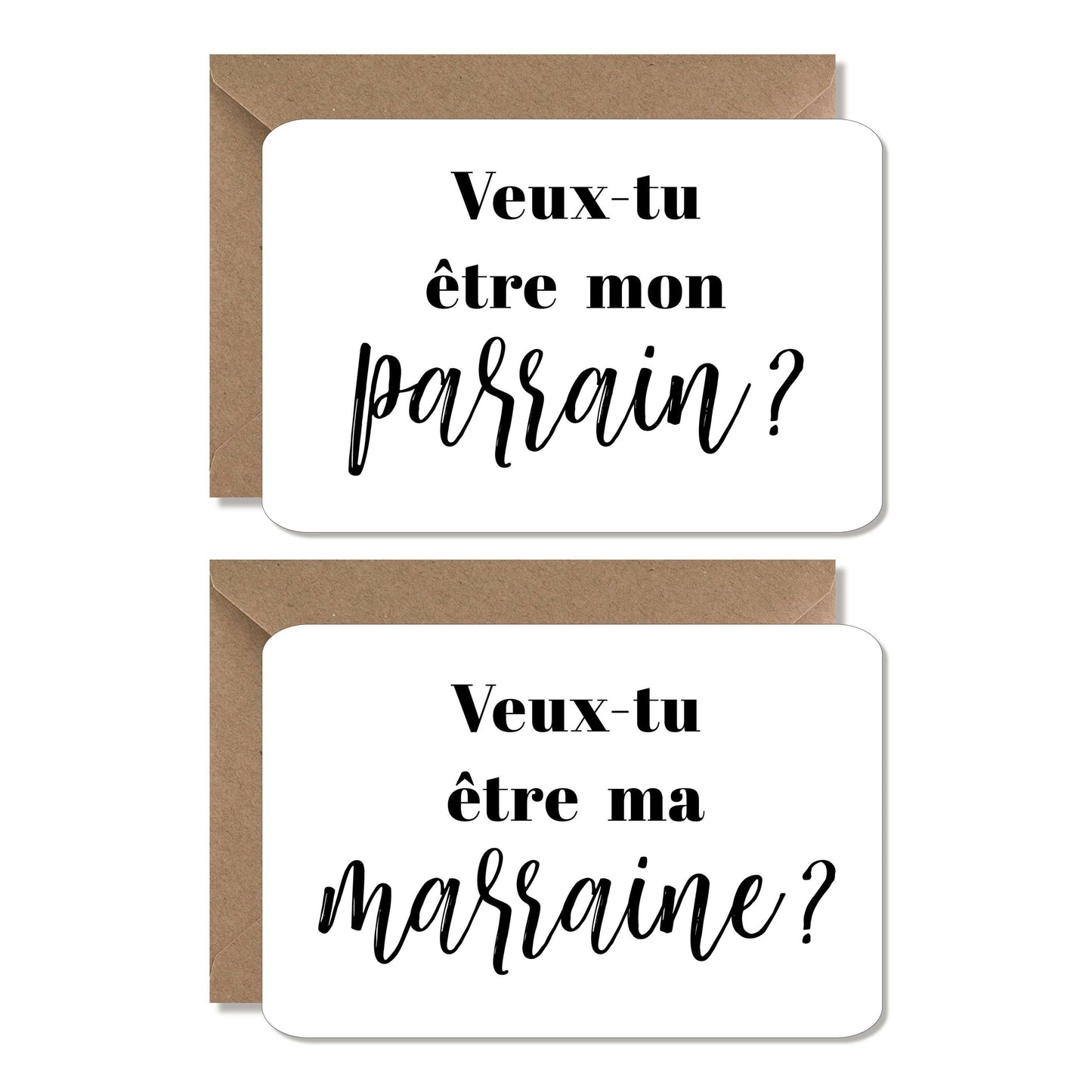 Carte originale demande - marraine