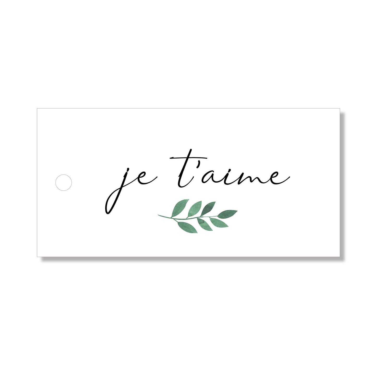 Lot de 6 étiquettes "je t'aime"