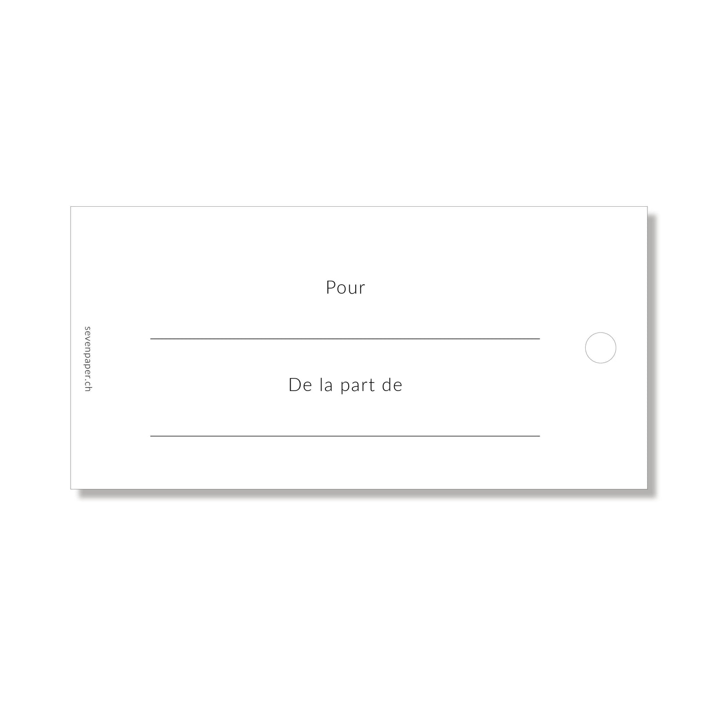 LOT DE 6 ÉTIQUETTES CADEAUX "WITH LOVE" BLEU CLAIR - Seven Paper