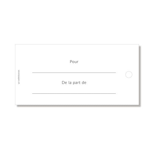 Lot de 6 étiquettes "avec amour"