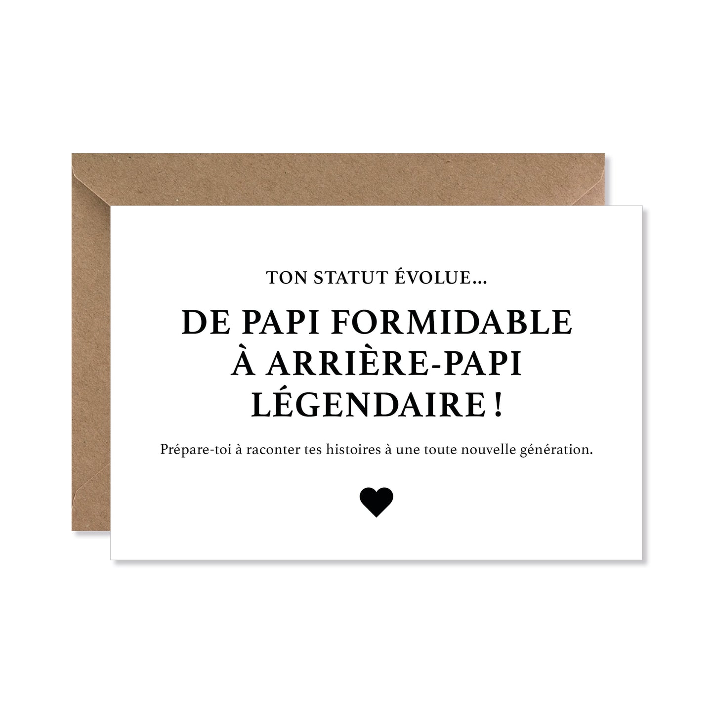 Carte annonce grossesse - arrière-grand-père légendaire