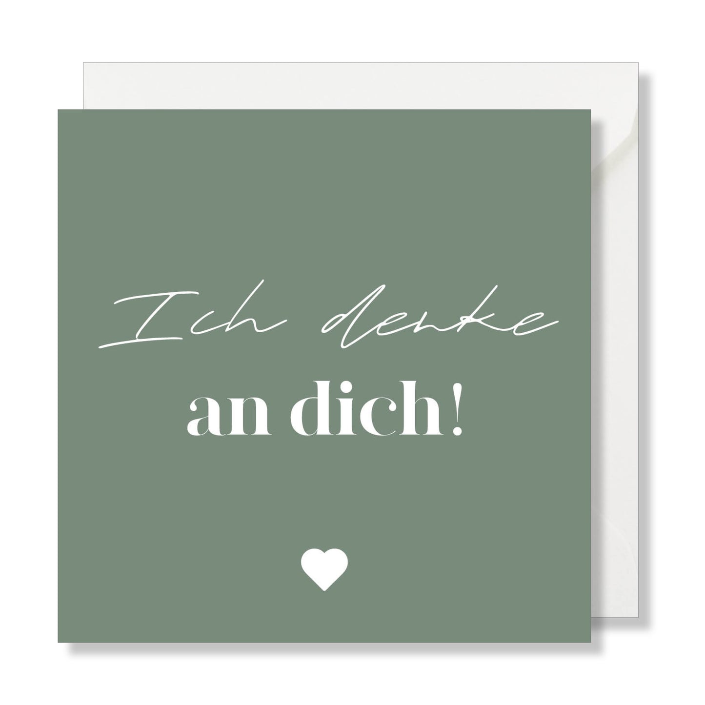 Gelbe quadratische Grußkarte "ich liebe dich mehr als Käse".