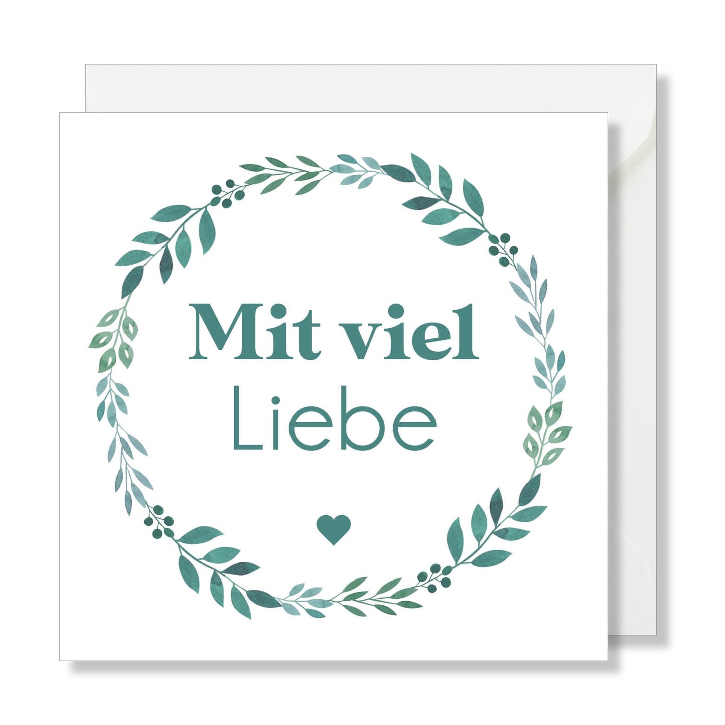 Gelbe quadratische Grußkarte "ich liebe dich mehr als Käse".